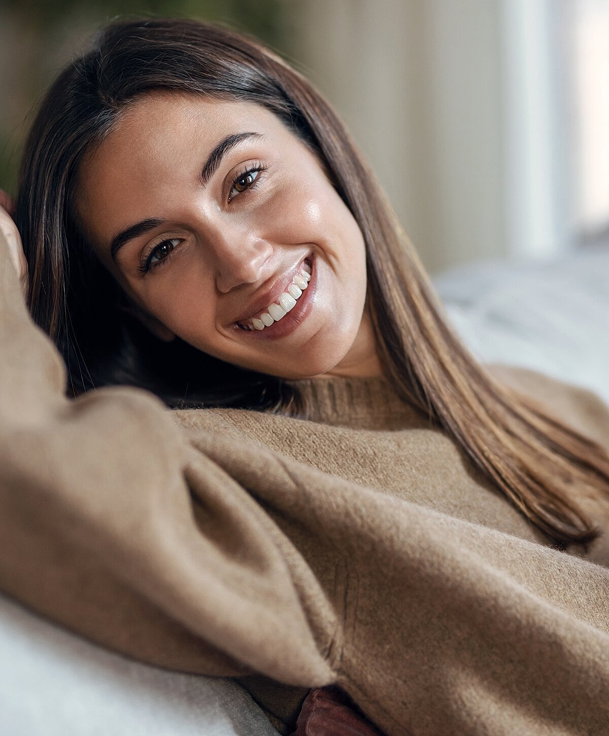 Modern living space with stylish blue chairs